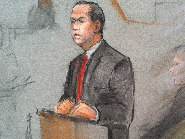 Prosecutor Brian Kelly. (Court sketch by Jane Flavell Collins)
