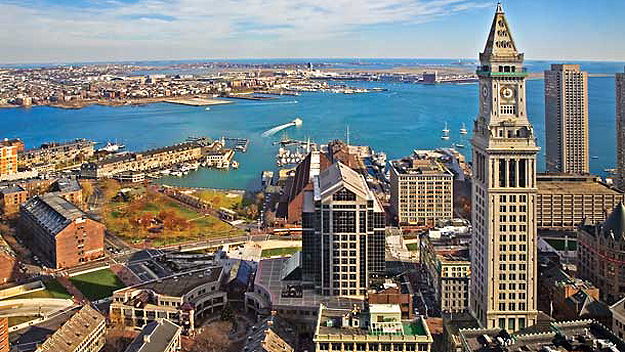 The view from the top of Marriott’s Custom House. (Photo from Marriott.com)