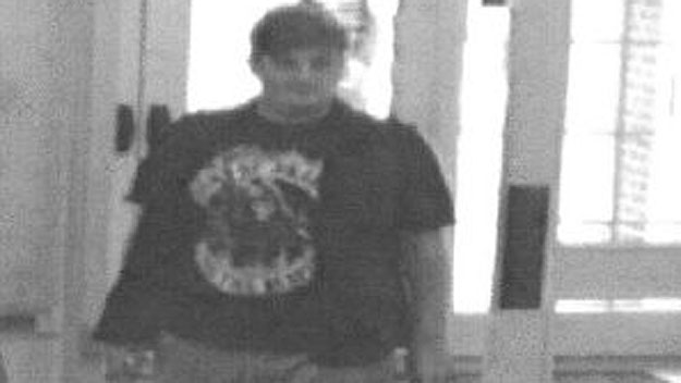 Police say this man was last seen with Thompson. (Surveillance photo)