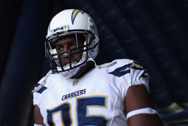 SAN DIEGO, CA - SEPTEMBER 29:  Tight end Antonio Gates #85 of the San Diego Chargers looks on prior to the start of the game against the Dallas Cowboys at Qualcomm Stadium on September 29, 2013 in San Diego, California.  