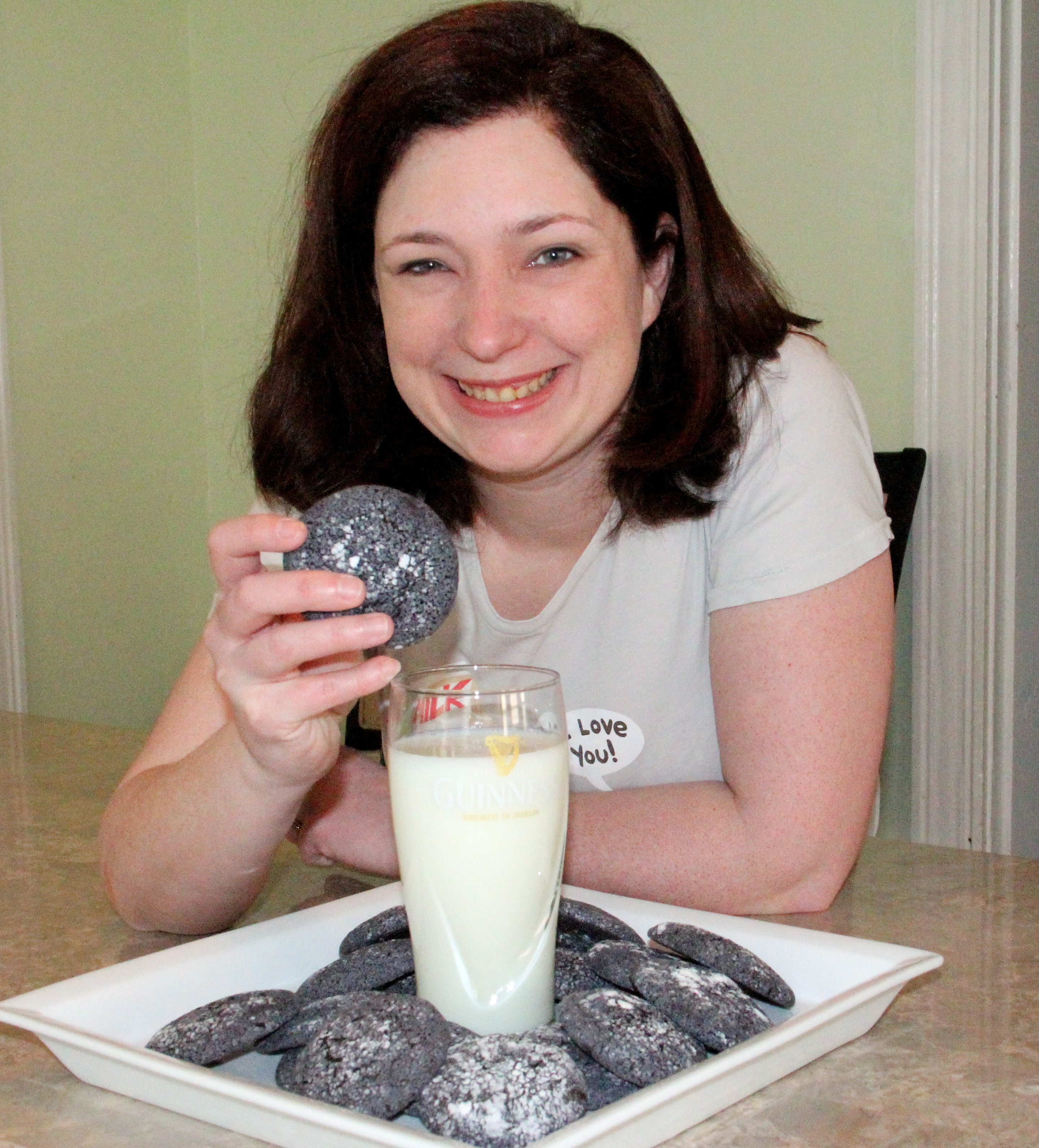 Heather Yunger and her Chocolate Stout Cookies.