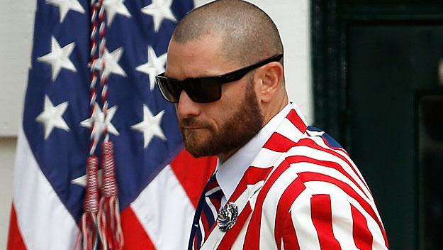 Jonny Gomes at the White House. (Photo by Win McNamee/Getty Images)