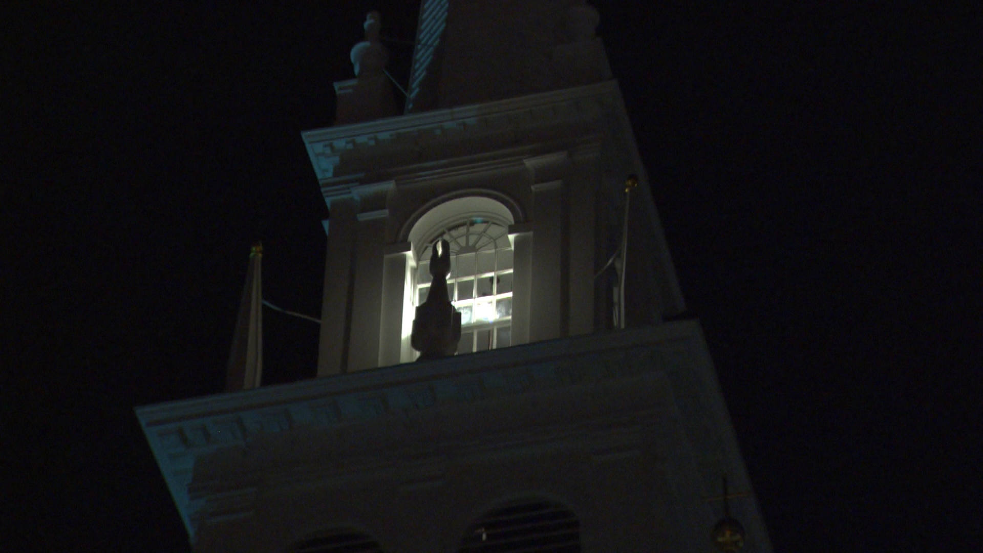 The steeple of Old North Church. (WBZ-TV)