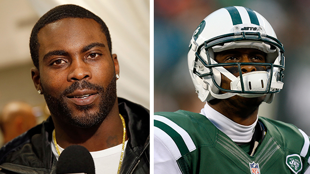 Quarterbacks Michael Vick (L) and Geno Smith of the New York Jets. (Getty Images)