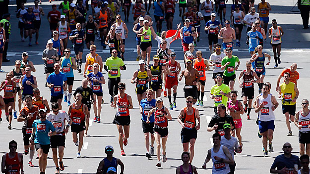 2014 Boston Marathon. (Photo by Jim Rogash/Getty Images)