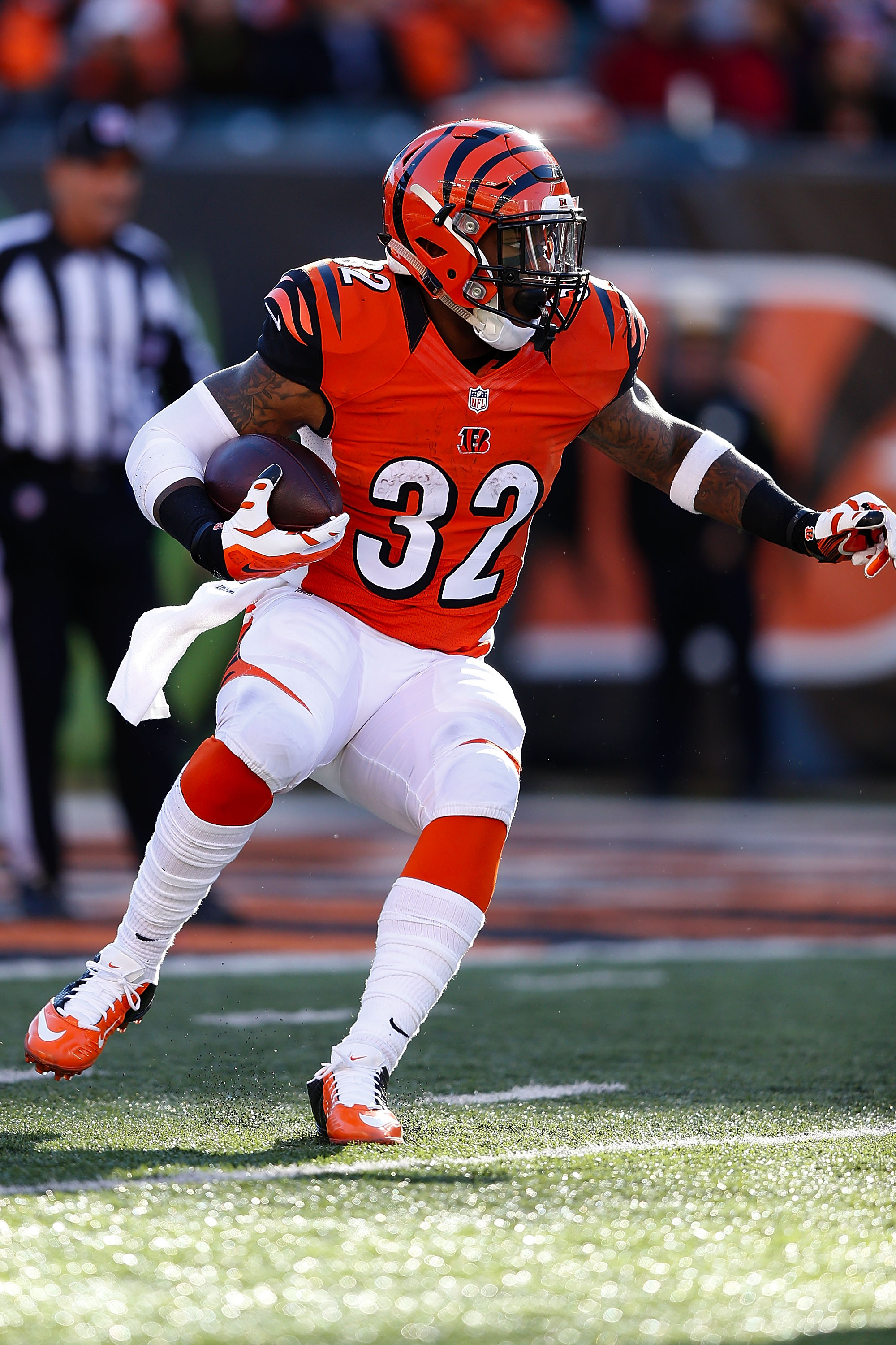 No Giovani Bernard? No problem! Jeremy Hill is more than a suitable backup. (Photo by Joe Robbins/Getty Images)