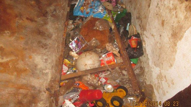 Inside Blackstone house of squalor (Photo from Blackstone town manager)