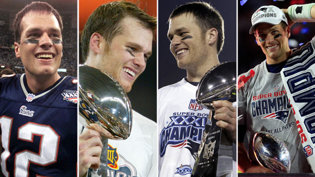Tom Brady: Four-Time Super Bowl Champion. (Photos by Getty Images)