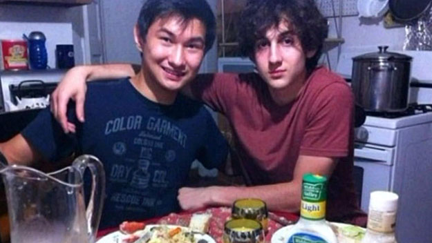 Dias Kadyrbayev and Dzhokhar Tsarnaev. (Photo credit: U.S. Attorney's Office)