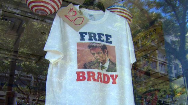 Free Brady shirt featuring sketch by Jane Rosenberg (WBZ-TV)