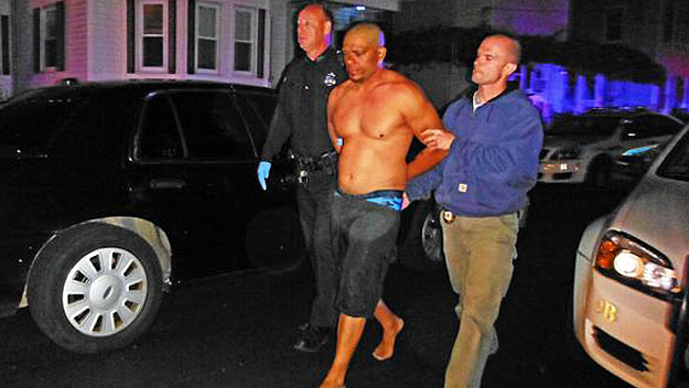 Jesus Ocasio, 38, was arrested for allegedly assaulting Lowell police officers on Monday. (Courtesy Photo: Lowell Sun)