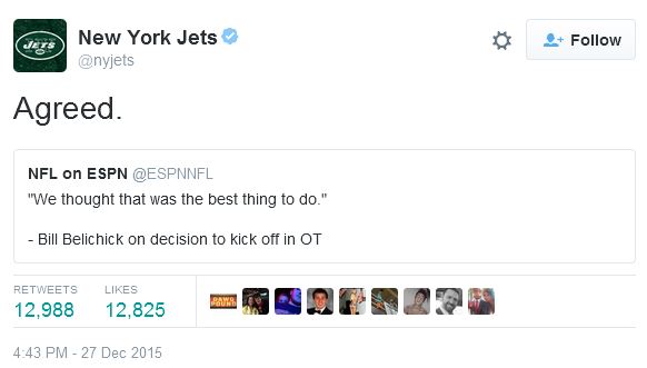 Jets Tweet