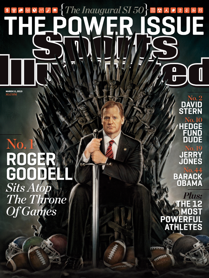 Roger Goodell's SI cover (Photo from Sports Illustrated)
