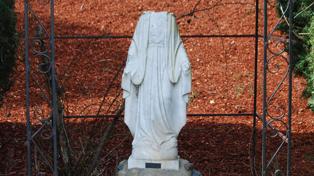 3 Statues Vandalized At Burlington Catholic Church – CBS Boston