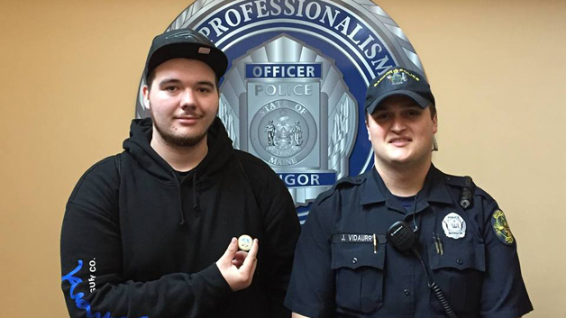 John St. Germain III (left) is recognized by police (Image credit Bangor police)