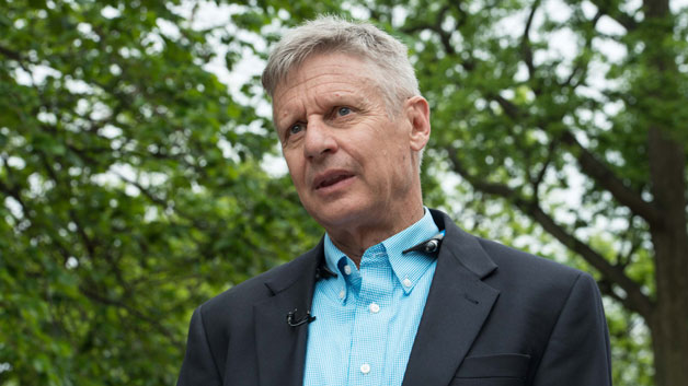 US Libertarian Party presidential candidate Gary Johnson (Photo credit should read NICHOLAS KAMM/AFP/Getty Images)