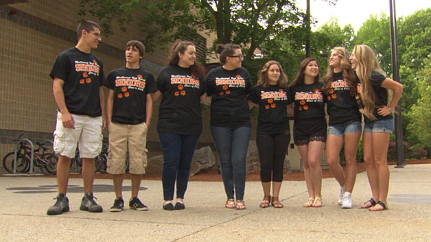 Four sets of twins will be graduating from Marlborough High School this year. (WBZ-TV)