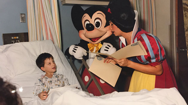 Paul Santamaria in hospital after alligator attack at Disney World (WBZ-TV)