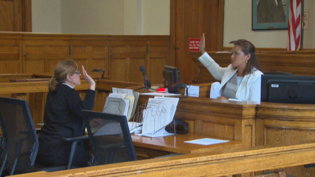 Suzanne Bilello in Charlestown courtroom (WBZ-TV)