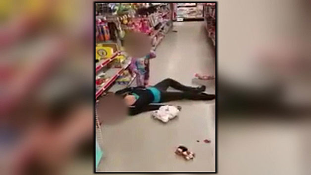 Video obtained by police shows Mandy McGowan who overdosed in front of her daughter. (Lawrence Police Department)