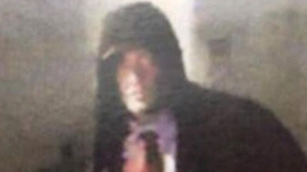 Surveillance video shows a church burglary suspect Boston Police identify as Eric Swanson. (WBZ-TV)