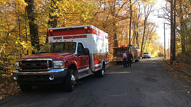 Police are investigating after a wounded man was found in the woods in Easton. (Courtesy: Marc Vasconcellos /Brockton Enterprise) 