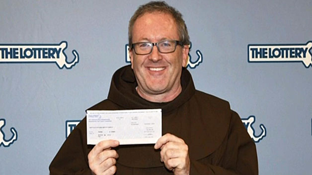 The Church received a winning lottery ticket worth $100,000. (WBZ-TV)