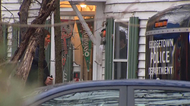 Investigators have spent several days at Peter Haskell's home in Georgetown, Massachusetts. (WBZ-TV)