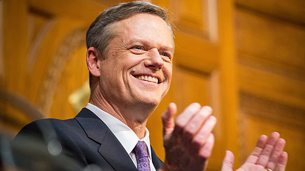 Governor Charlie Baker delivered his second State of the Commonwealth address, January 24, 2017.(Photo Credit: Alastair Pike, Office of Governor Charlie Baker)