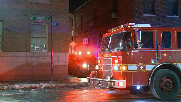 A CO leak in East Boston sent two people to the hospital Sunday night. (WBZ-TV)
