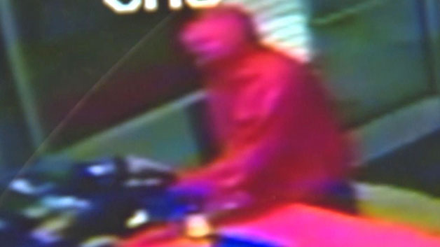 Armed robber inside Attleboro gas station (WBZ-TV)