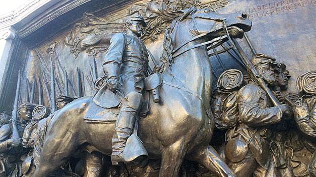 Robert Gould Shaw Civil War Memorial Vandalized Cbs Boston
