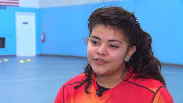 Tania, a member of Soccer Without Borders (WBZ)
