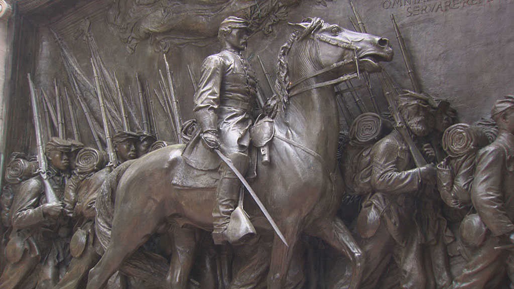 Restoration Of Shaw 54th Regiment Memorial Underway In Boston