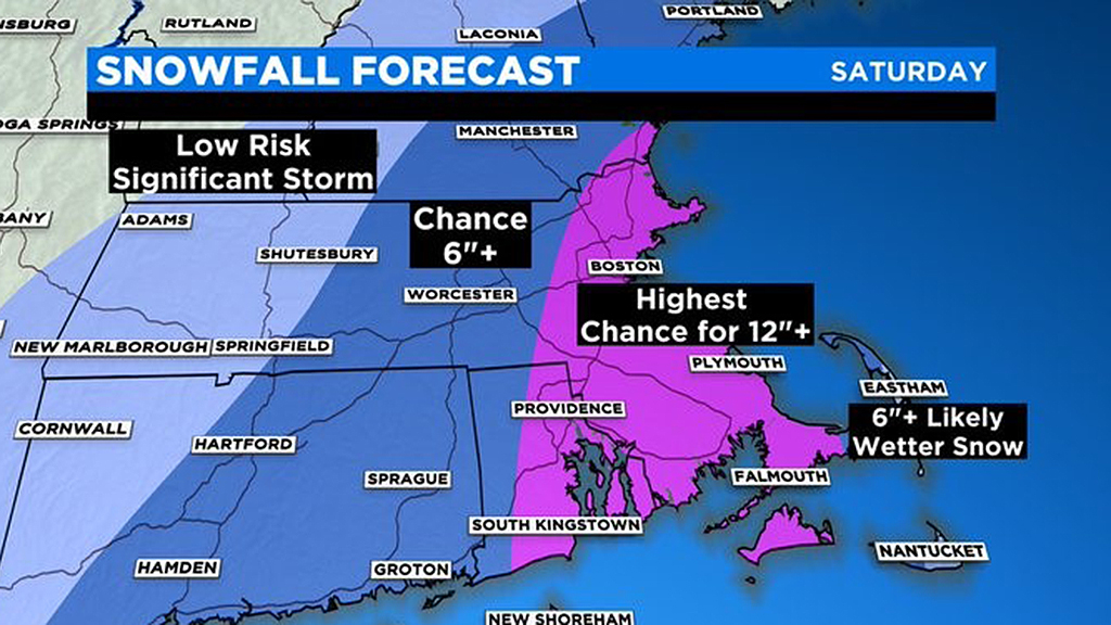 Nor’easter to bring plowing snow and possibly blizzard conditions Saturday – CBS Boston