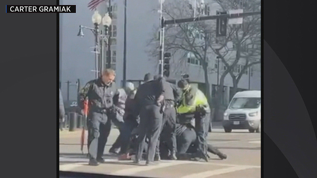 Boston Police Subdue Knife-Wielding Man With Bean Bag Round On Mass Ave.