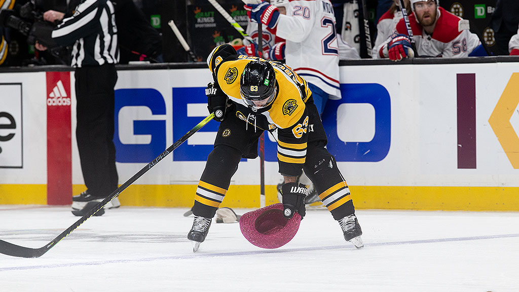 Brad Marchand Has A Fancy New Cowboy Hat After His Incredible Hat Trick Vs. Canadiens