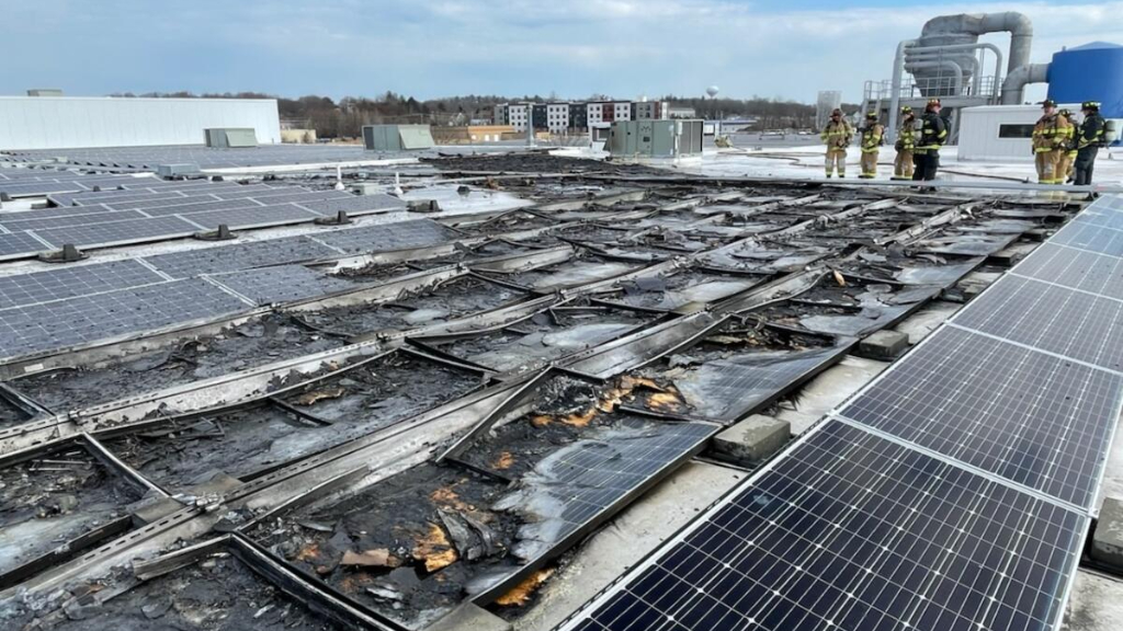 Fire On Solar Panels, Roof In Newburyport Causes $2-4 Million In Damages