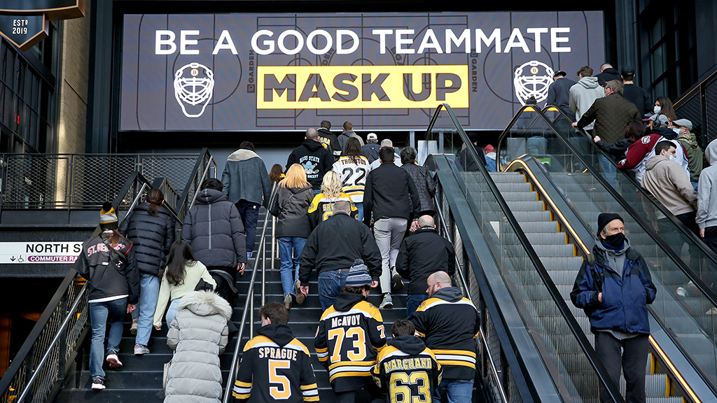 TD Garden Lifting Mask Requirement Saturday
